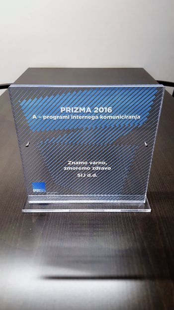 Skupini SIJ nagrada PRIZMA za komunikacijsko odličnost 