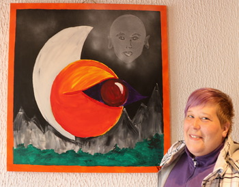 V Trdinovem hramu slike Špele Magister