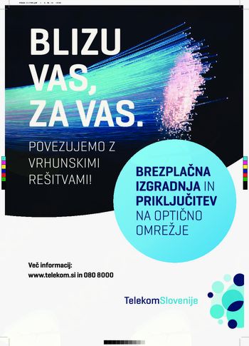 Telekom Slovenije širi optično omrežje na območju Iga Telekom Slovenije širi optično omrežje na območju Iga