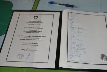Žalna seja v poklon častnemu občanu