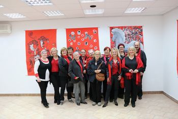 Gostovanje v gorenjski prestolnici z razstavo "Rdeča"