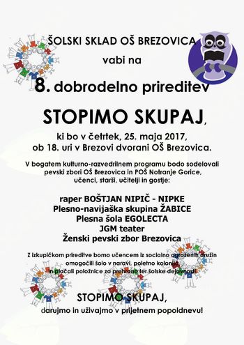 8. dobrodelna prireditev  "Stopimo skupaj"