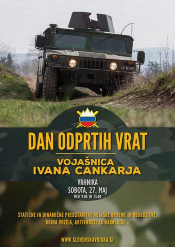 To soboto dan odprtih vrat Vojašnice Ivana Cankarja na Vrhniki