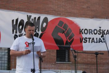 "Koroška vstaja-HOČ´MO CESTO!" - Govor Andreja Grobelnika
