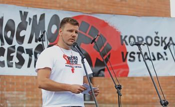 "Koroška vstaja-HOČ´MO CESTO!" - Govor Aljaža Verhovnika