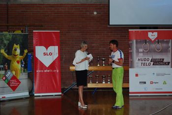 Prevzem nagrade za natečaj HUDOdobra TELOvadnica na OŠ Bled