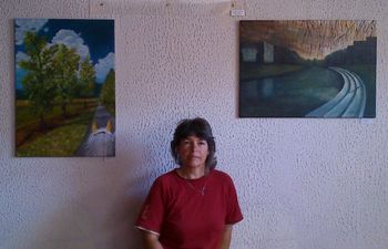 Irena Gorenc okrasila stene Trdinovega hrama
