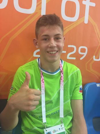 Staš Kokotovič 7.mesto na olimpijadi mladih Gyor  2017