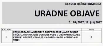 Uradne objave 07/2017