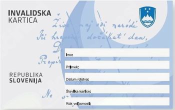 EU kartica ugodnosti za invalide