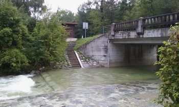 Vodostaj reke Iške pada Vodostaj reke Iške pada