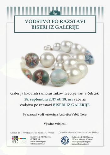 Jesensko dogajanje v galeriji Jesensko dogajanje v galeriji