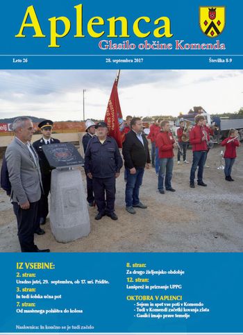 Aplenca – Glasilo občine Komenda 08-09/2017