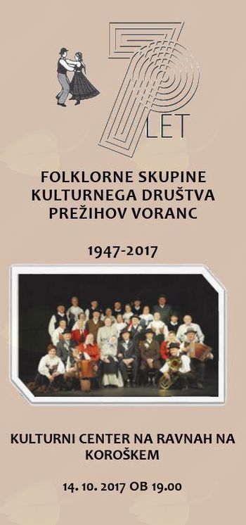 Folklorna skupina KD Prežihov Voranc – 70 let – Ravne na Koroškem