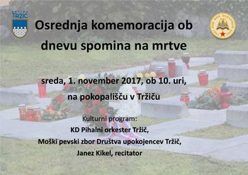 Komemoracija ob dnevu spomina na mrtve
