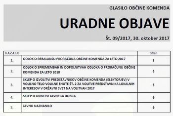 URADNE OBJAVE