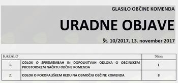 Uradne objave 10/2017