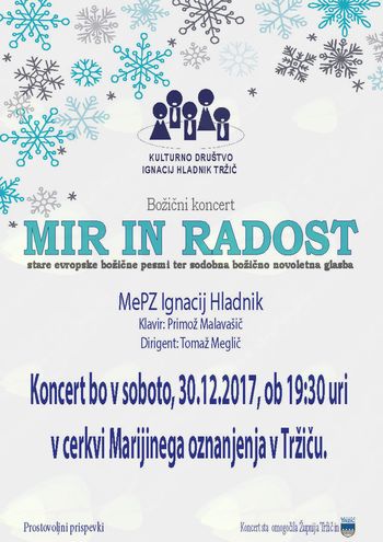 Božični koncert MIR IN RADOST