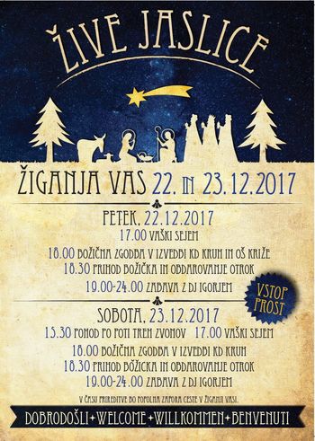 Žive jaslice 2017 v Žiganji vasi