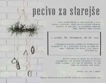 Akcija zbiranja peciva za uporabnike storitev pomoči na domu
