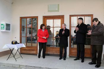 Namestitev defibrilatorja v Križevcih