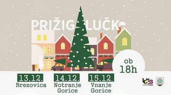 SPREMEMBA: Prižig novoletnih lučk v občini Brezovica