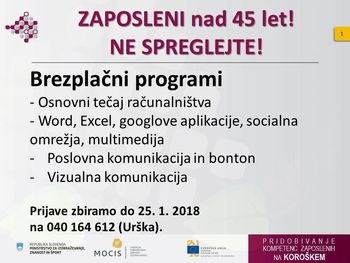 Brezplačni programi za zaposlene