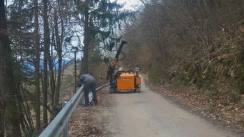 Nova odbojna ograja na cesti Možjanca - Štefanja gora