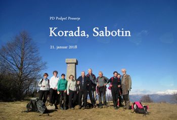 FOTOREPORTAŽA : PD Podpeč Preserje na Koradi in Sabotinu 21.1.2018