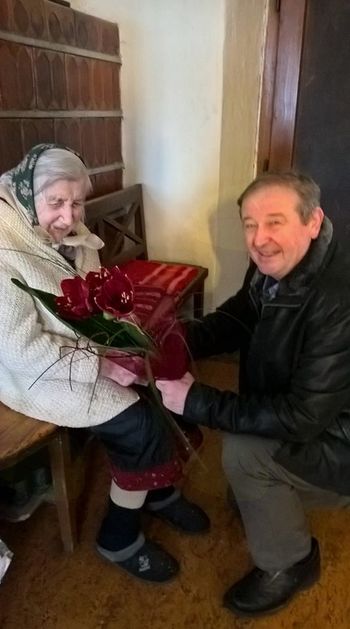 102. rojstni dan Mance Rogelj iz Potoč