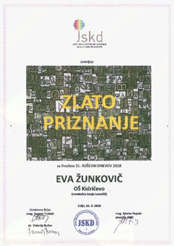 NAGRAJENKA ROŠEVIH DNEVOV 2018