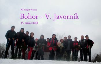 FOTOREPORTAŽA : PD Podpeč Preserje na Bohorju 25.3.2018