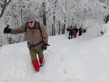 26. pohod po Šisernikovi spominski poti: Slovenjgraški planinci premagali zasnežene pohorske strmine