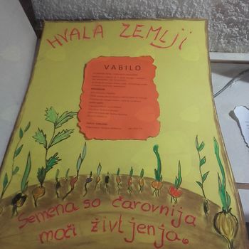 ZAHVALA SOUSTVARJALCEM DOGODKA  "HVALA ZEMLJI"  