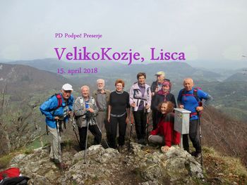 FOTOREPORTAŽA : PD od Velikega Kozja do Lisce 15.4.2018