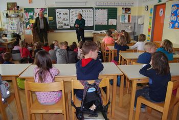 Lovske učne ure v Osnovni šoli Matije Valjavca v Preddvoru 
