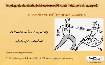 Zabava ob standardnih in latinskoameriških ritmih