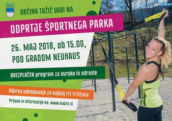 NOV ŠPORTNI PARK POD GRADOM NEUHAUS V TRŽIČU