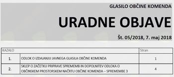 URADNE OBJAVE