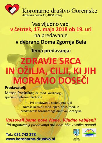 Za zdravje srca in ožilja 