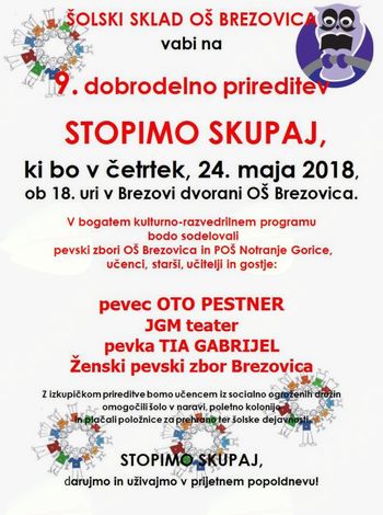 9. dobrodelna prireditev Stopimo skupaj