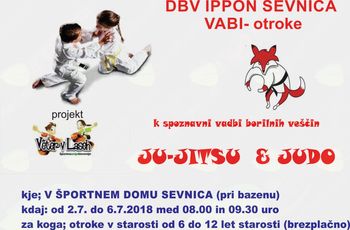 VETER V LASEH, JUDO IN JU JITSU, IPPON VABI MED POČITNICAMI