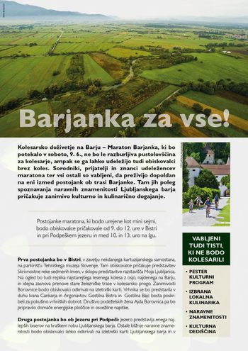 Kolesarsko doživetje na Ljubljanskem barju