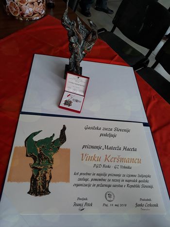PRIZNANJE MATEVŽA HACETA 2018 GRE V PGD BEVKE
