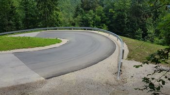 Saniran plaz na lokalni cesti Prapreče-Lipa