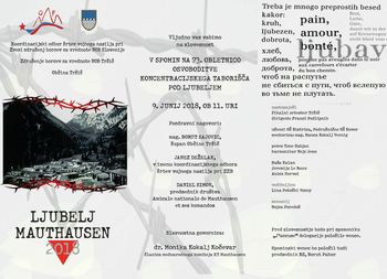 Spominska slovesnost v spomin na 73. obletnico osvoboditve koncentracijskega taborišča pod Ljubeljem