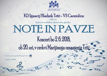 NOTE IN PAVZE
