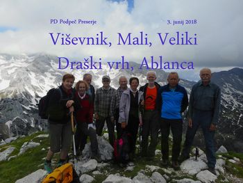 FOTOREPORTAŽA : PD na Viševniku, Malem in Velikem Draškem vrhu ter Ablanci 3.6. 2018                        