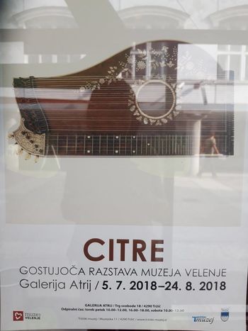 Vabljeni na ogled citer v Galerijo Atrij