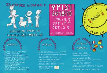 Ini-mini: Vpisi v jezikovne in razvedrilne programe